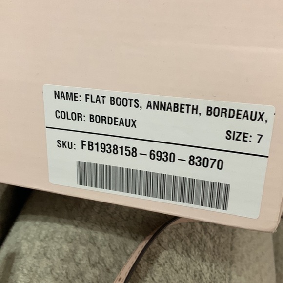 Just fab flat boots burgundy size 7 - Picture 5 of 5